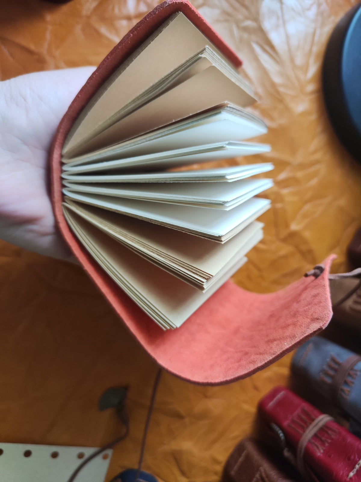 Handcrafted Leather Notebook with Embossed Cover