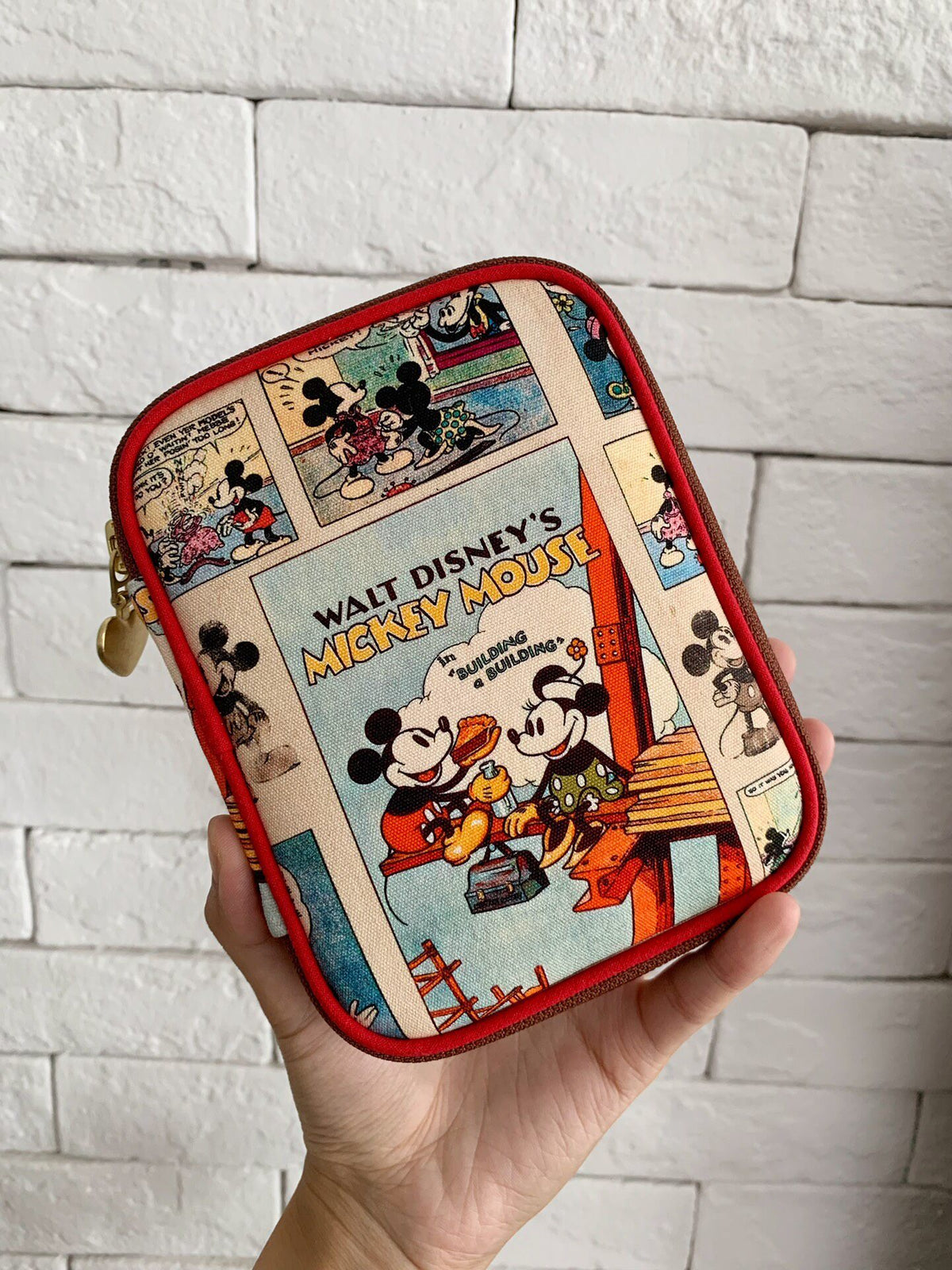 Mickey Mouse Comic Canvas Pouch