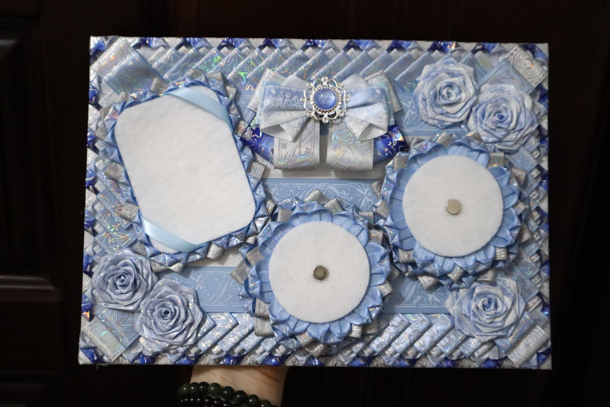 Blue Magnetic Detachable Ribbon Display Board