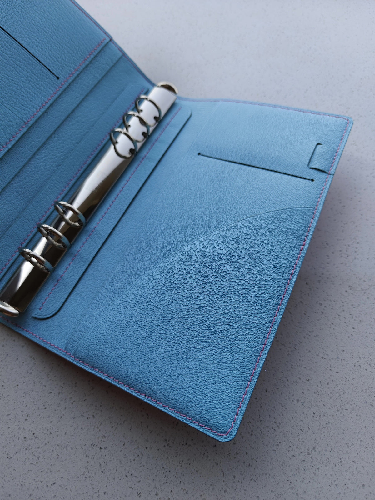 A5 Slim Bridle Leather Loose Leaf Notebook