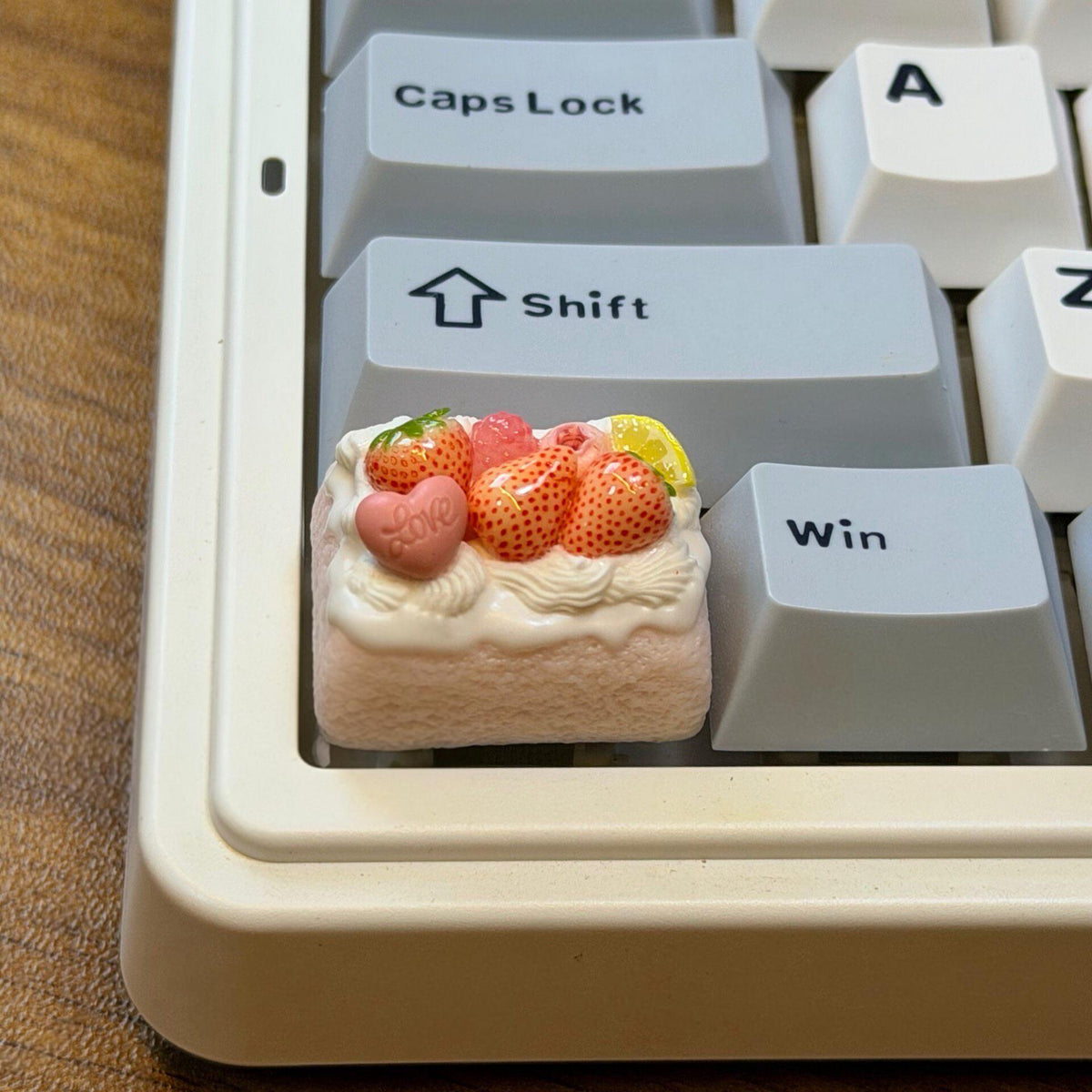 Strawberry Cheesecake Artisan Keycap Resin