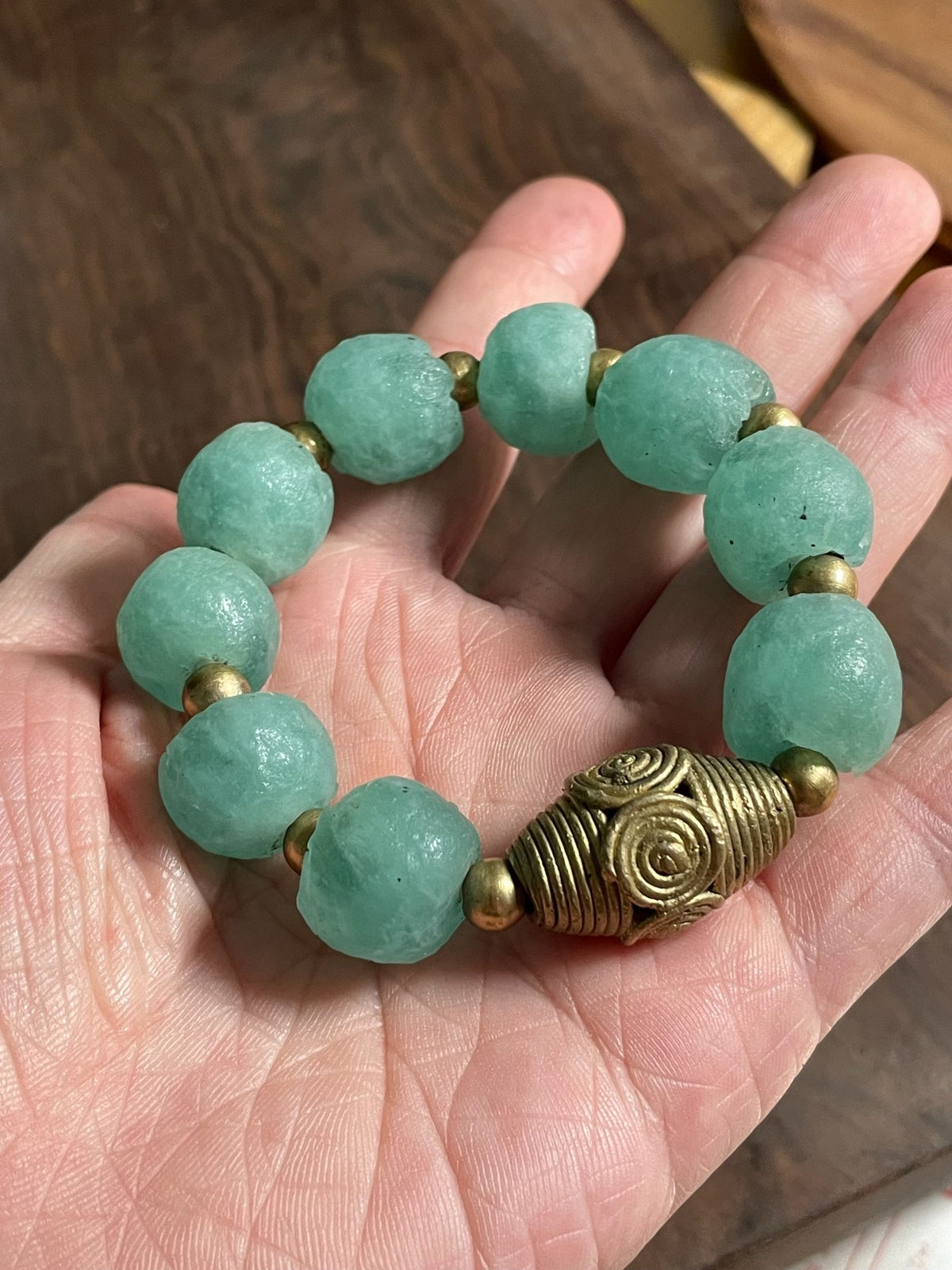 African Old Glass Beaded Bracelet