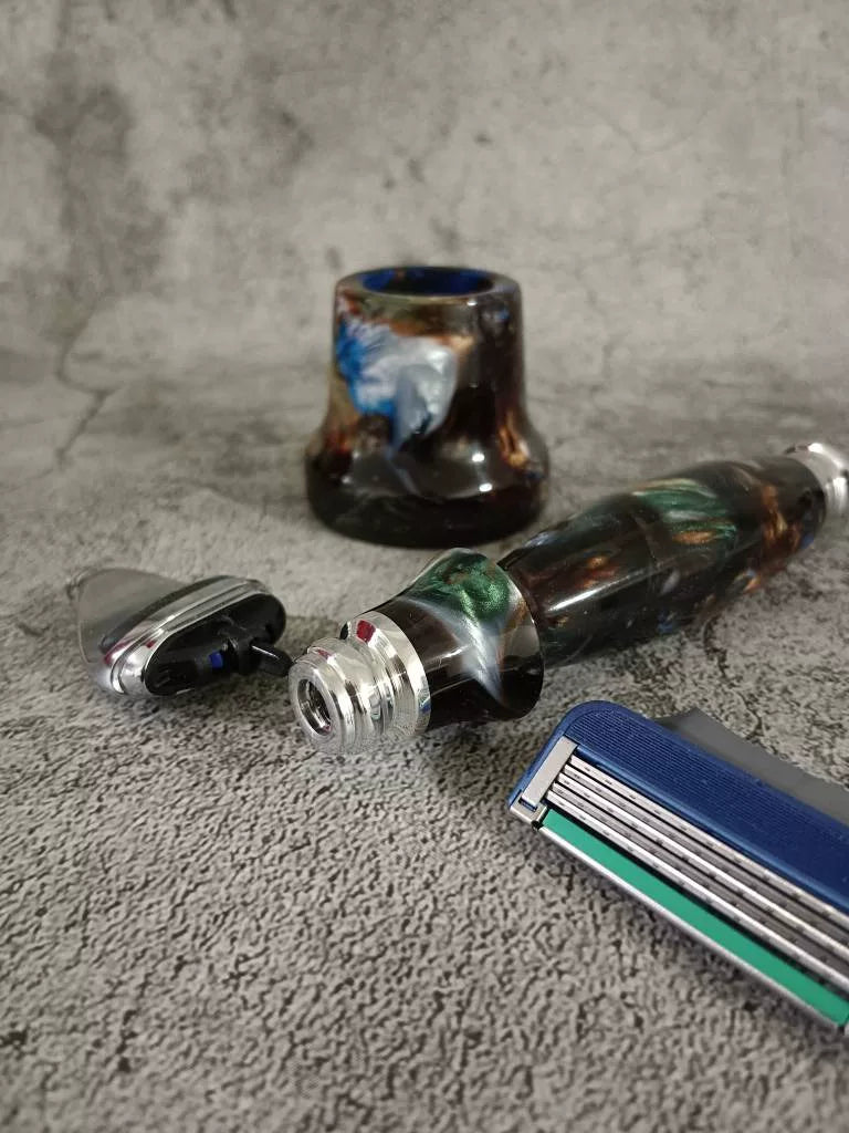 Alumilite Resin Handle Manual Razor