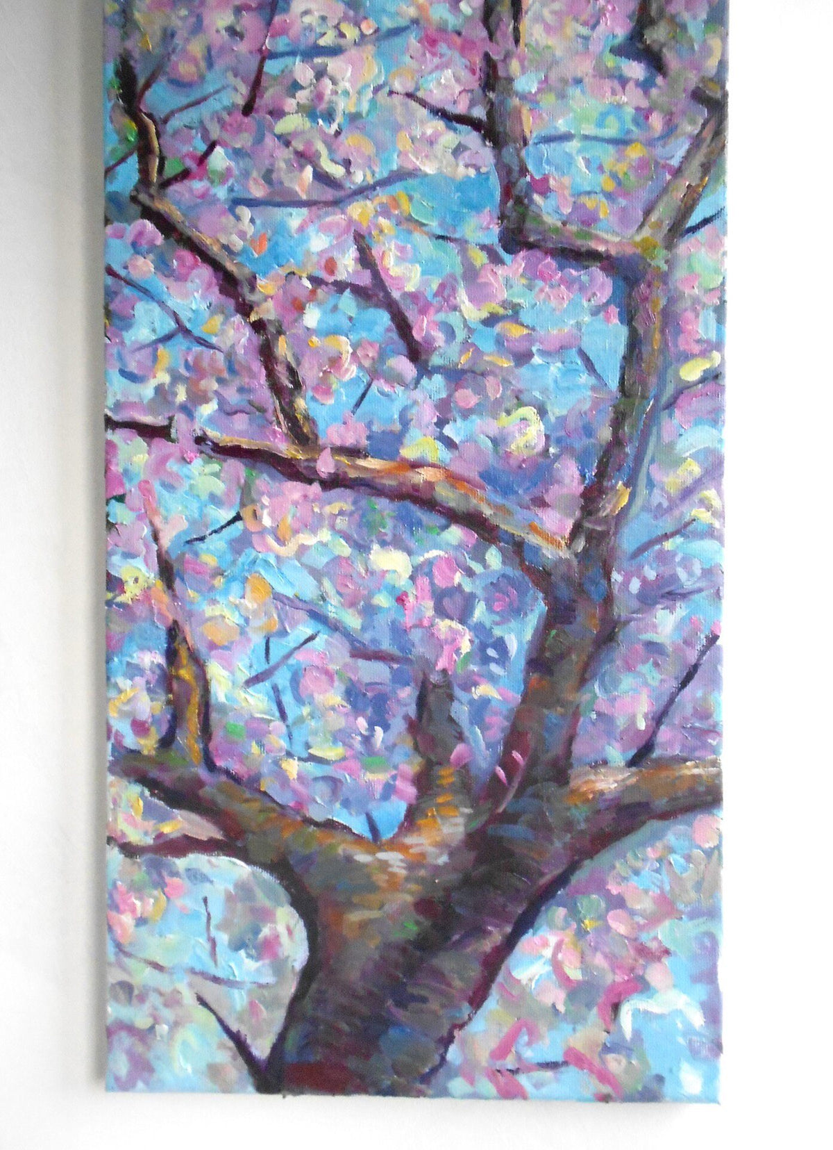 Toon Tree Original Oil Painting 30x70cm