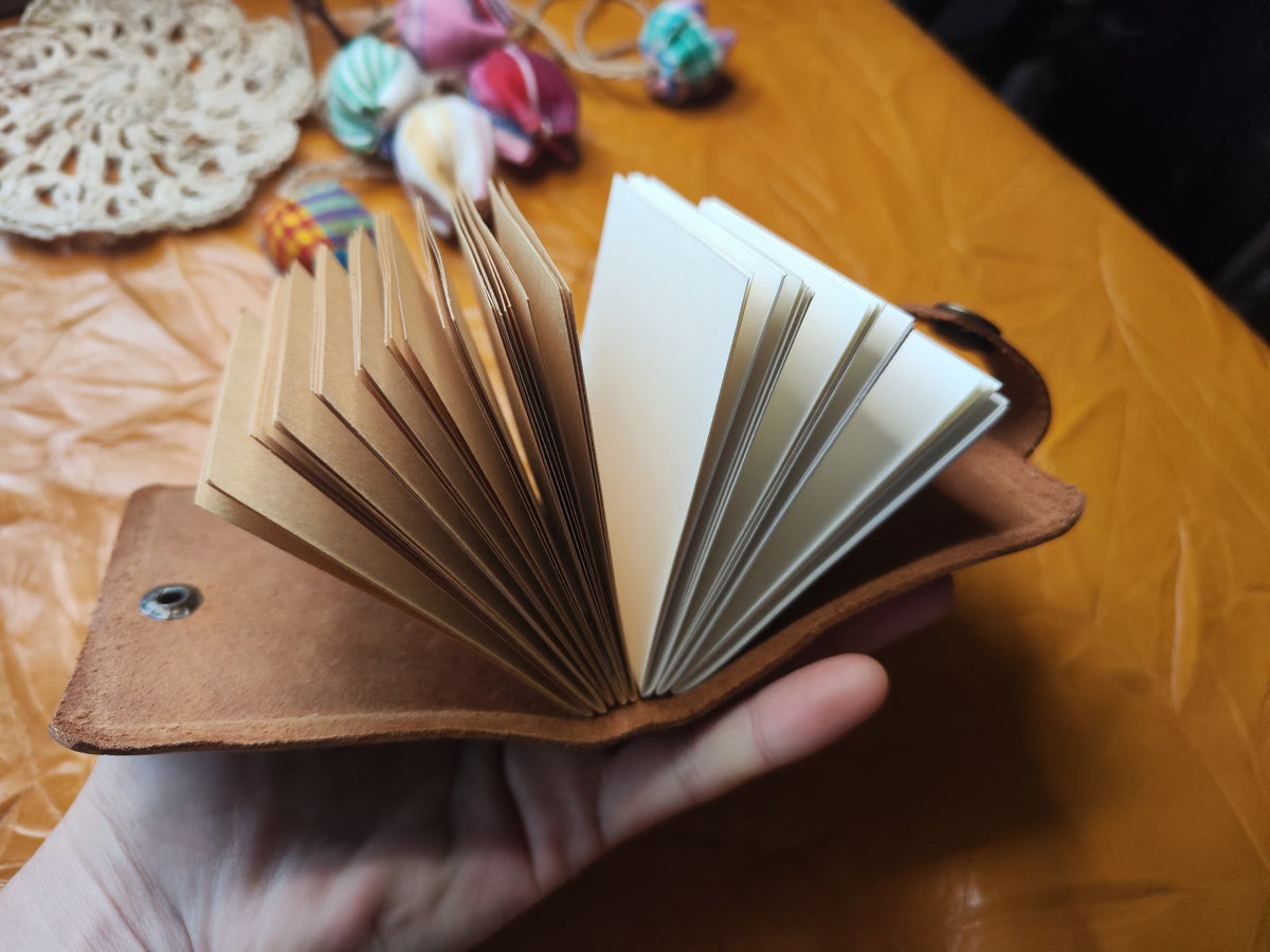 Handcrafted Leather Notebook with Kraft Paper Pages