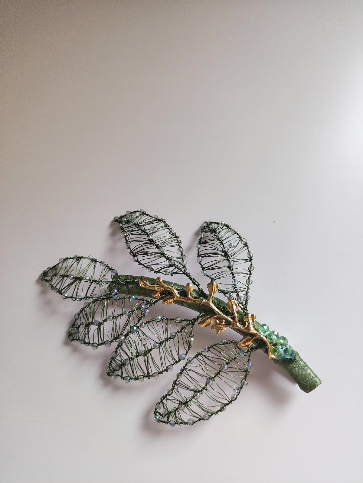 Handwoven Leaf Hair Clip Side Pin
