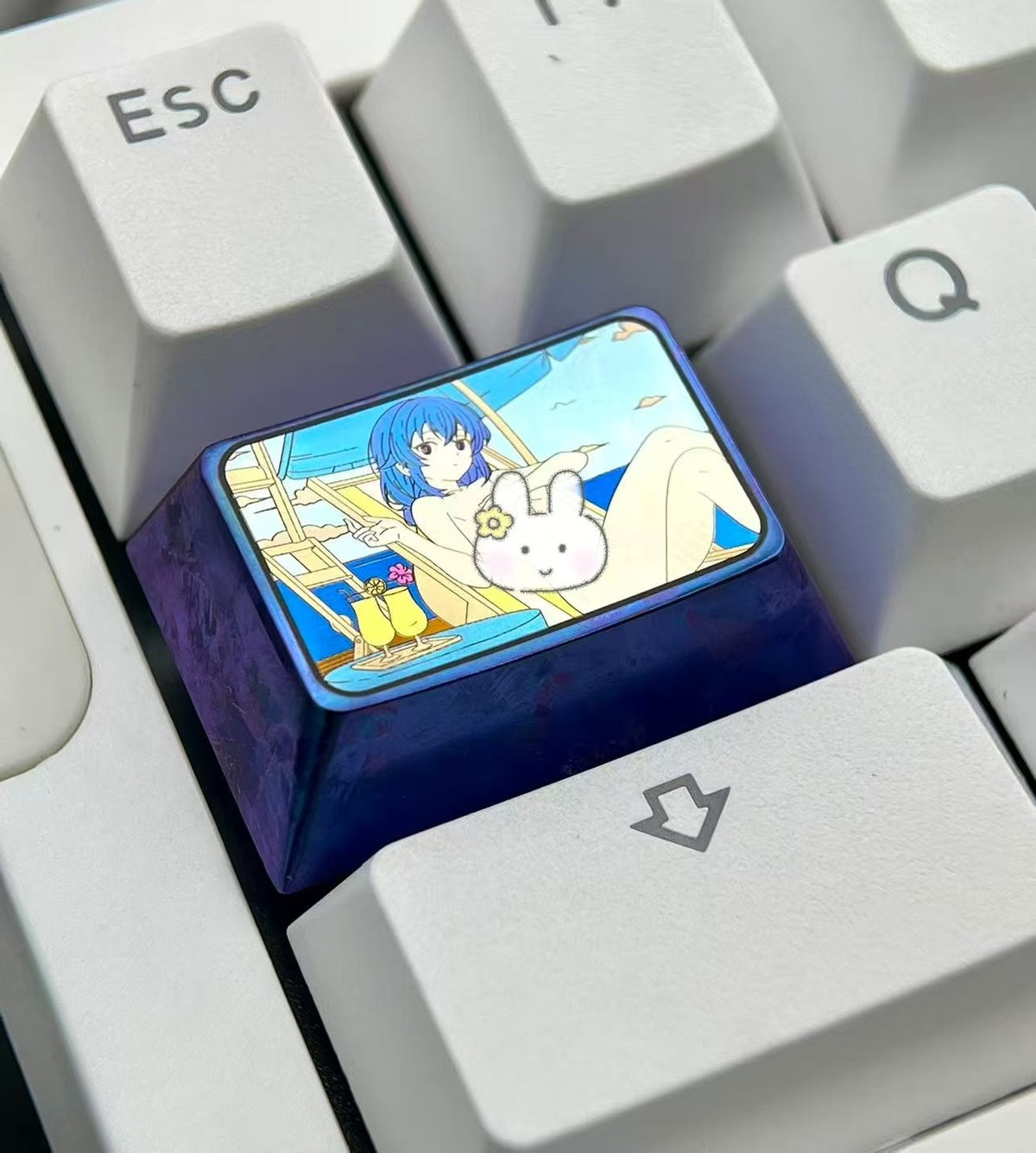 Titanium Alloy 1.5u Anime Keycap