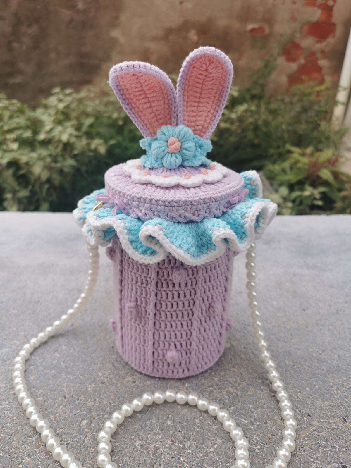 Crochet StellaLou Storage Bag Lavender