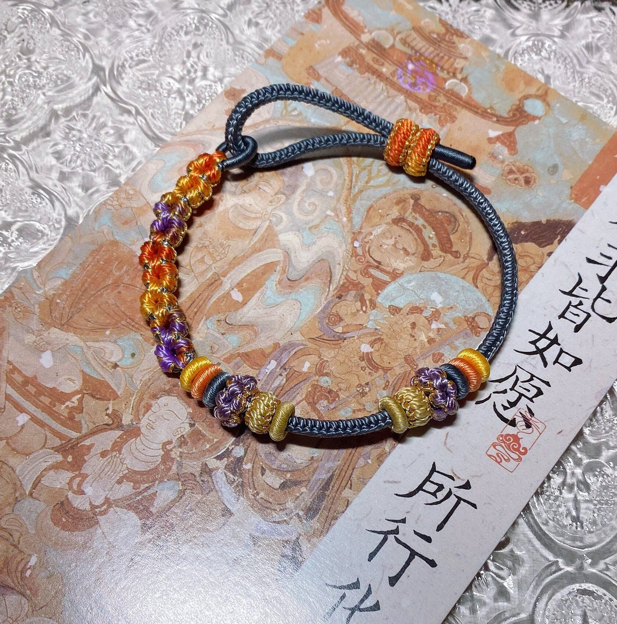 Handcrafted Braided Cord Bracelet Adjustable