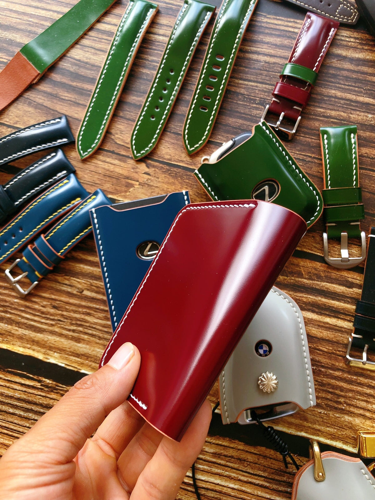 Japanese Shinki Shell Cordovan Card Holder
