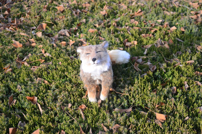 Wool Felt Tibetan Fox Realistic Animal Figure