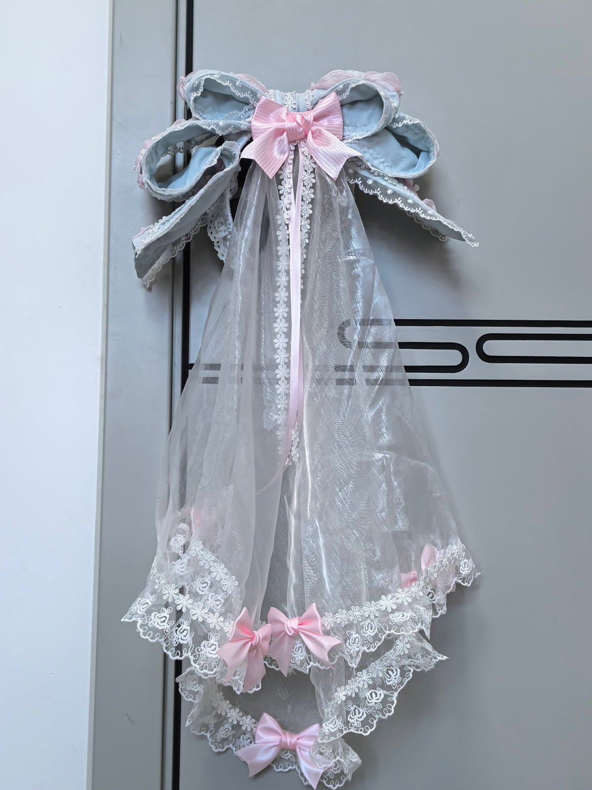 Handmade Lace Bow Headband for Girls