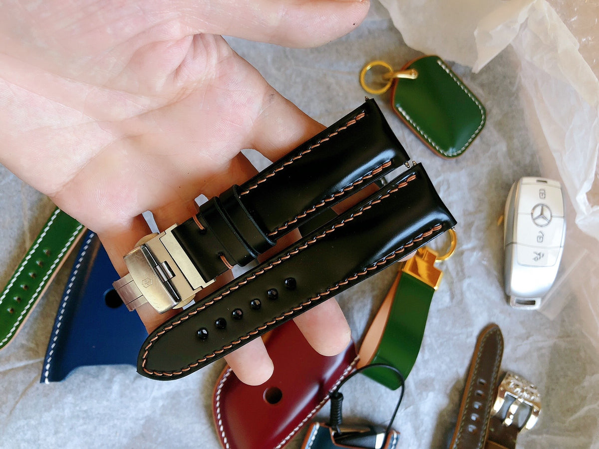 Handcrafted Japanese Horsehide Leather Watch Strap