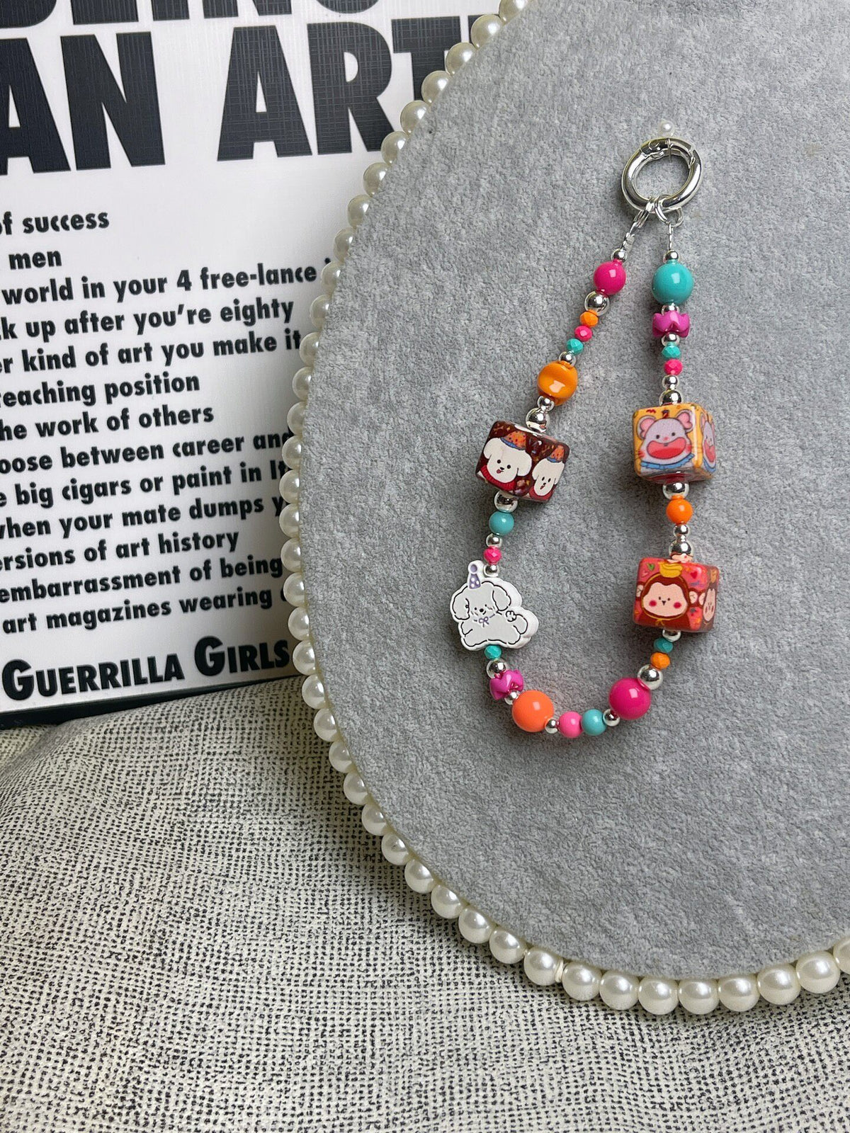 Cartoon Puppy Phone Charm Chain