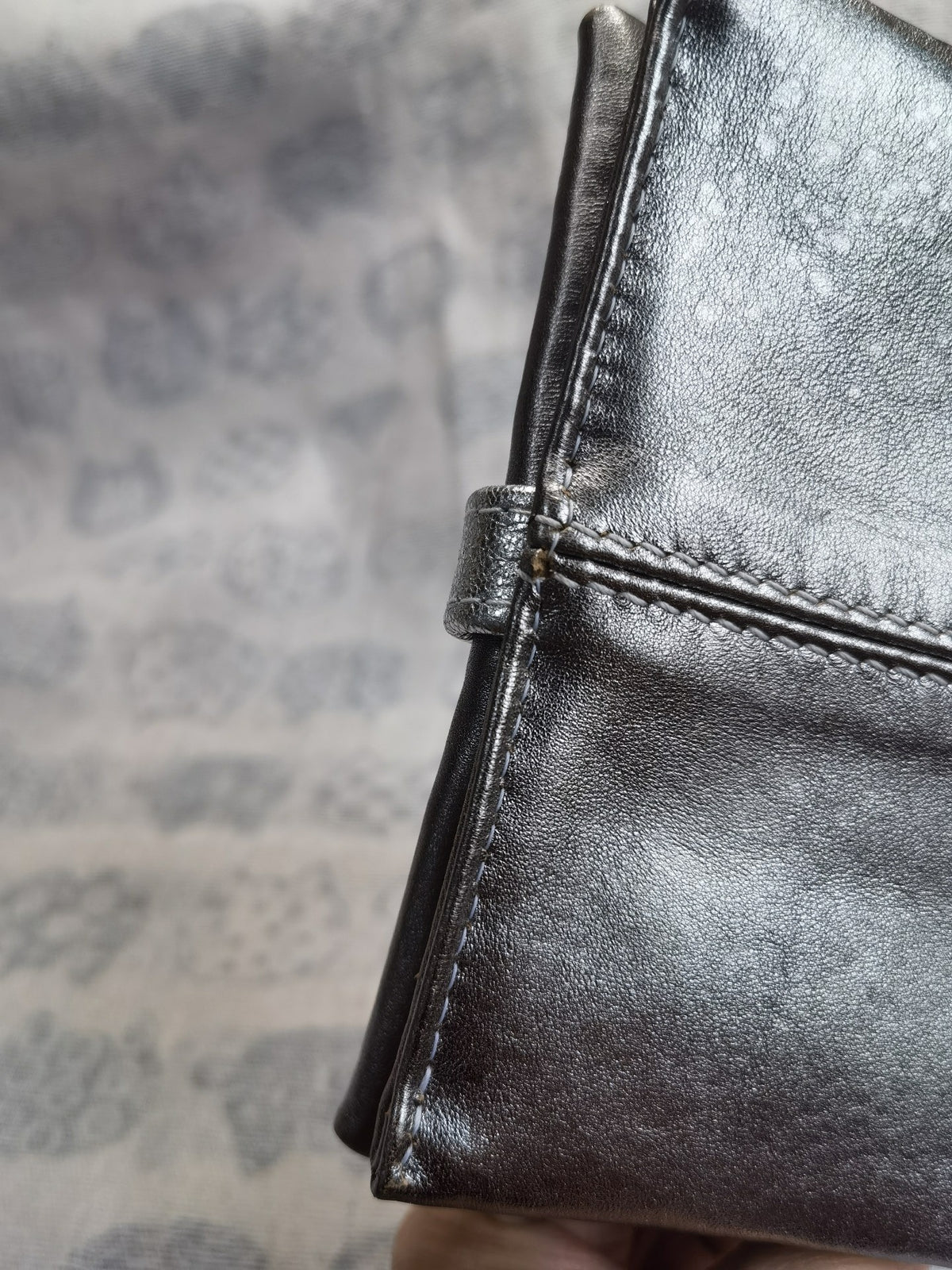 Moonlight Silver Sheepskin A7 Ring Binder Journal