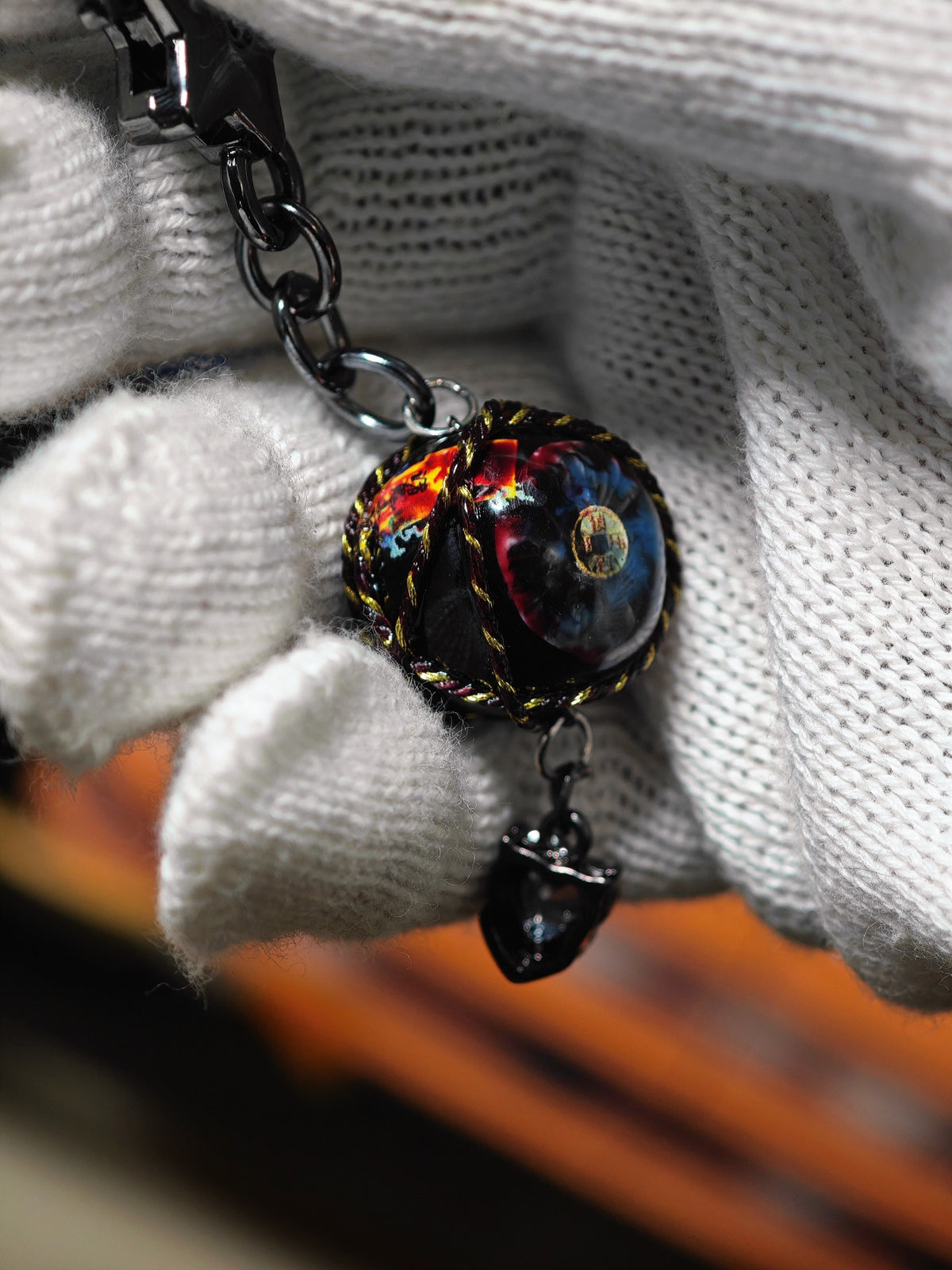 Daoist Horror Eye Pendant Resin Bead