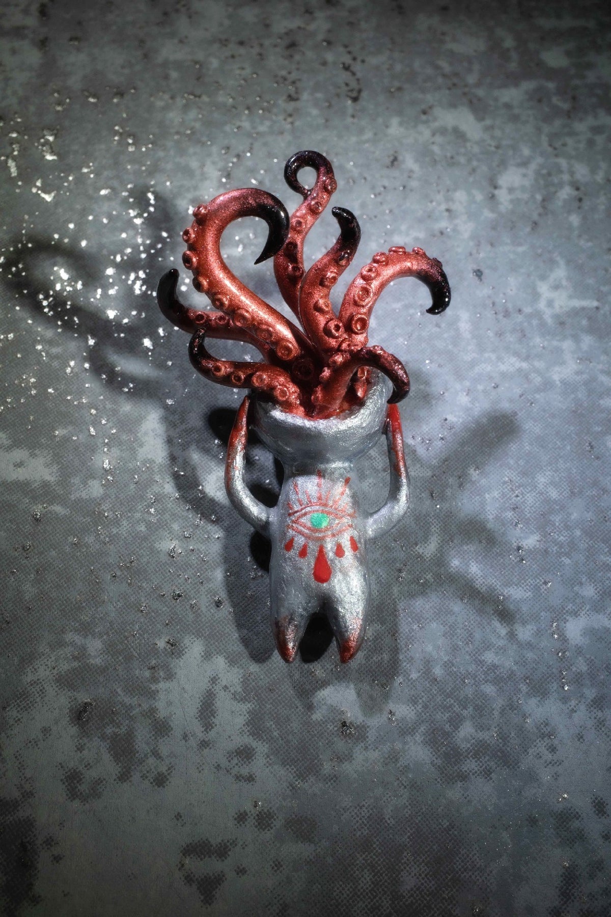 Cthulhu Tentacle Creature Pendant Necklace