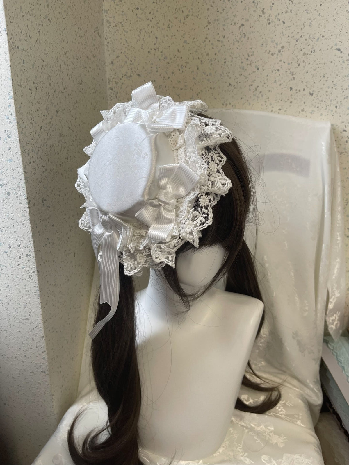 White Lace Sweet Lolita Mini Hat