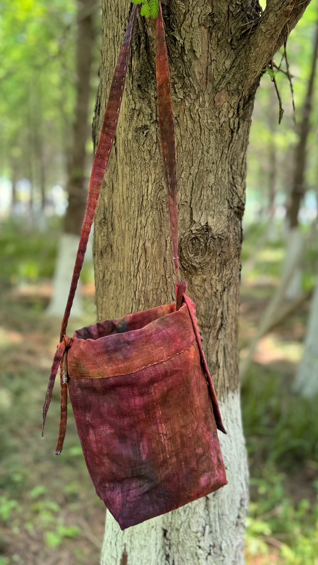 Handwoven Plant Dyed Crossbody Bag
