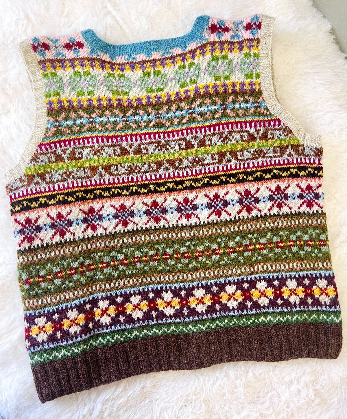 Shetland Red Label Jacquard Vest