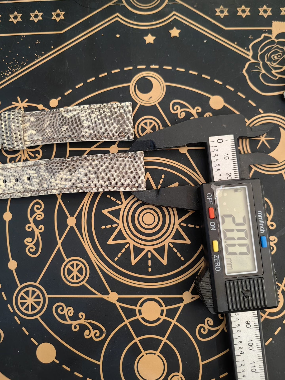 Handmade Lizard Leather Watch Strap 20mm