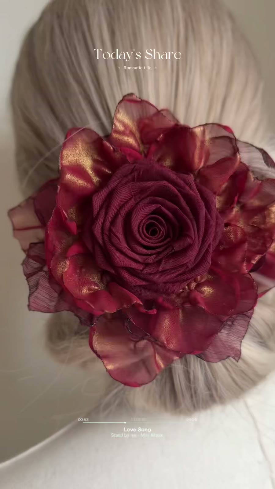 Handmade Rose Gold Scrunchie Hair Accessory