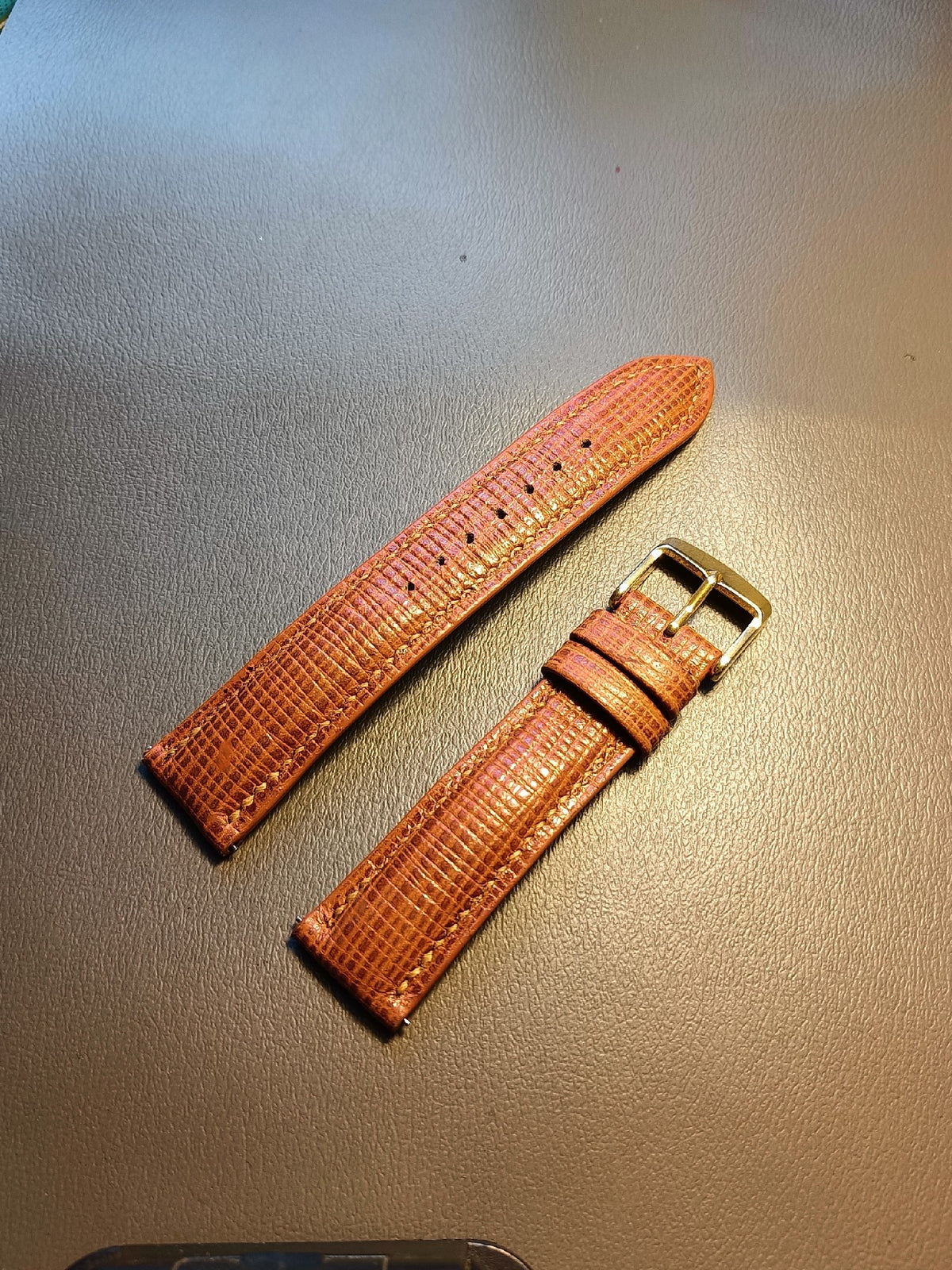 Cowhide Leather Watch Strap Quick Release