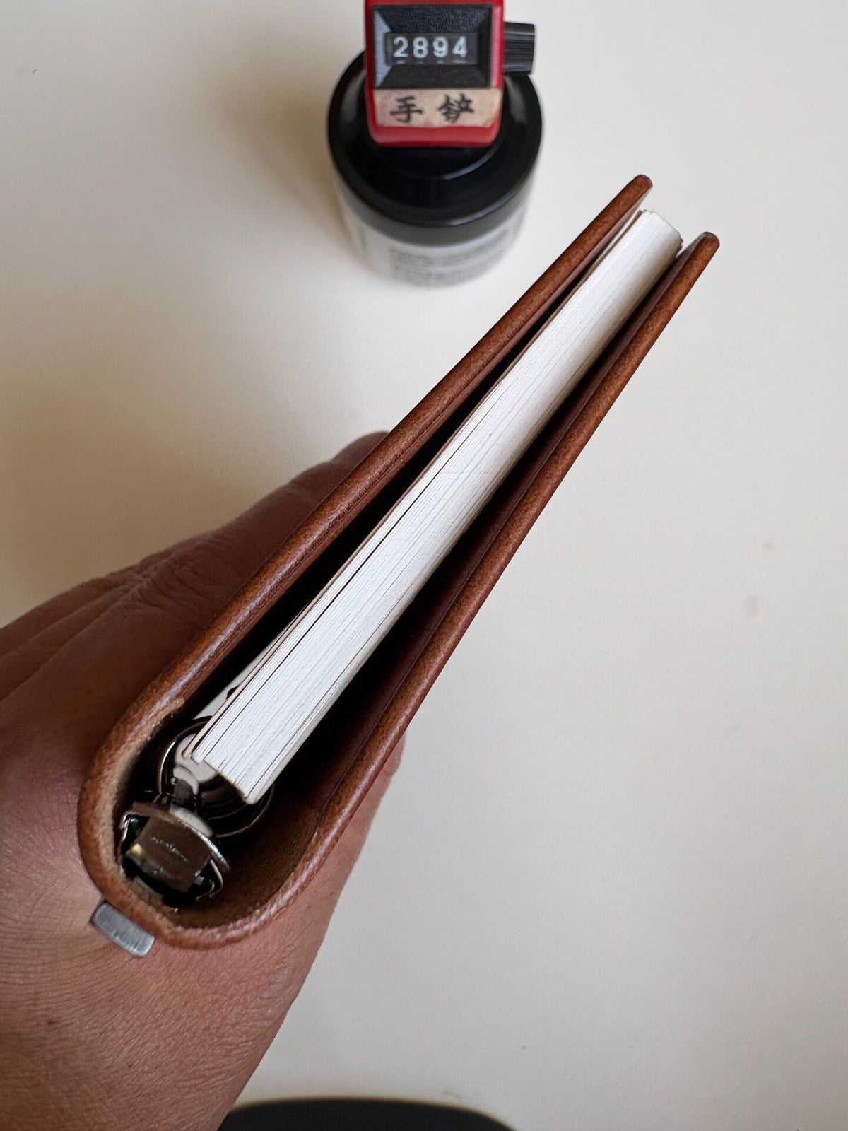 A6 Buttero Leather Ring Binder