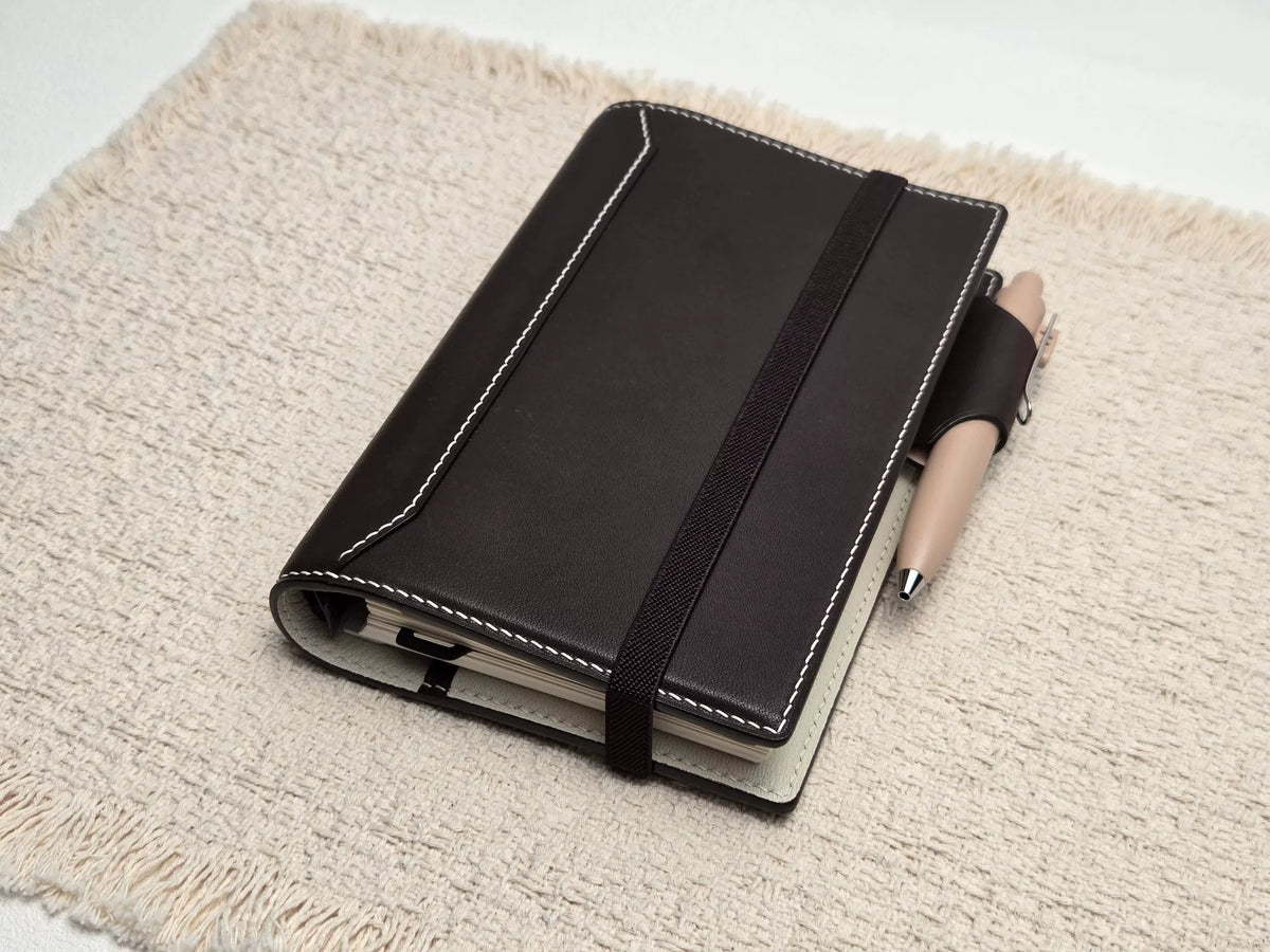 Handgefertigter Leder-Ringordbuch-Cover (Personal Size)