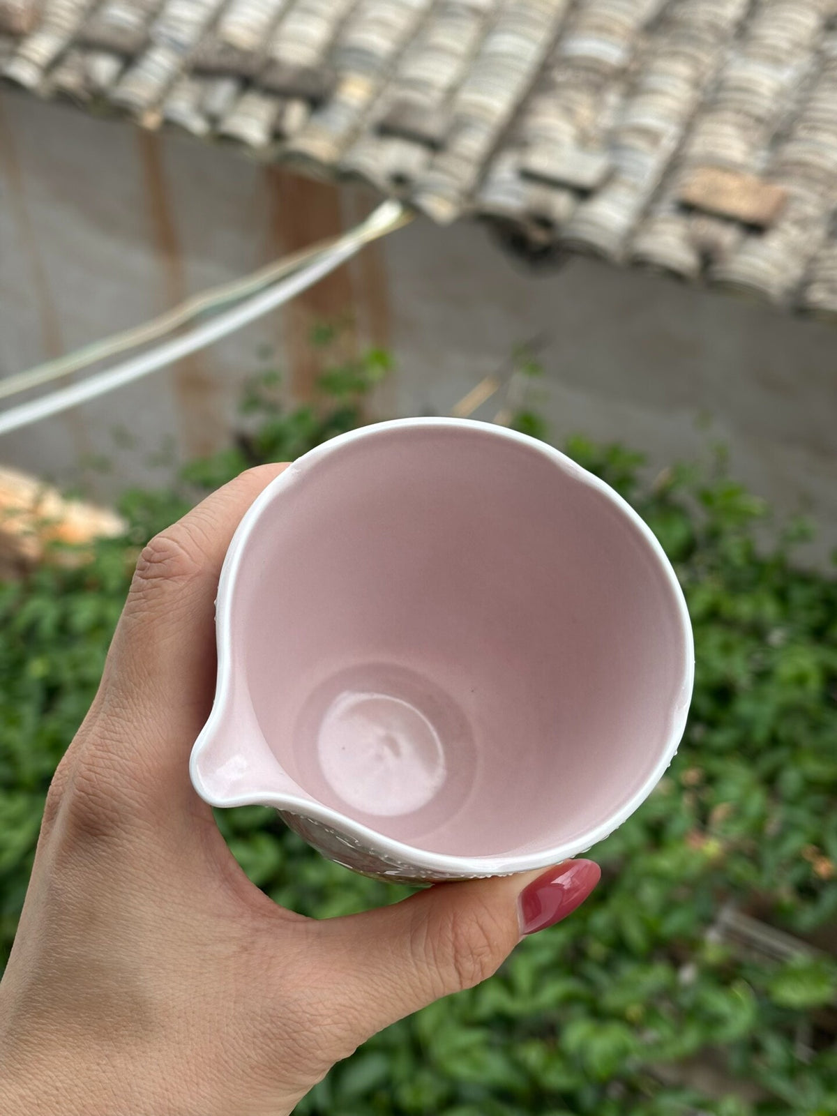 Jingdezhen Keramik Fairness-Cup Hase Rautenmuster