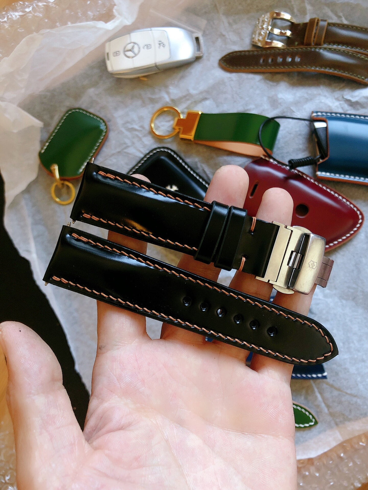 Handcrafted Japanese Horsehide Leather Watch Strap