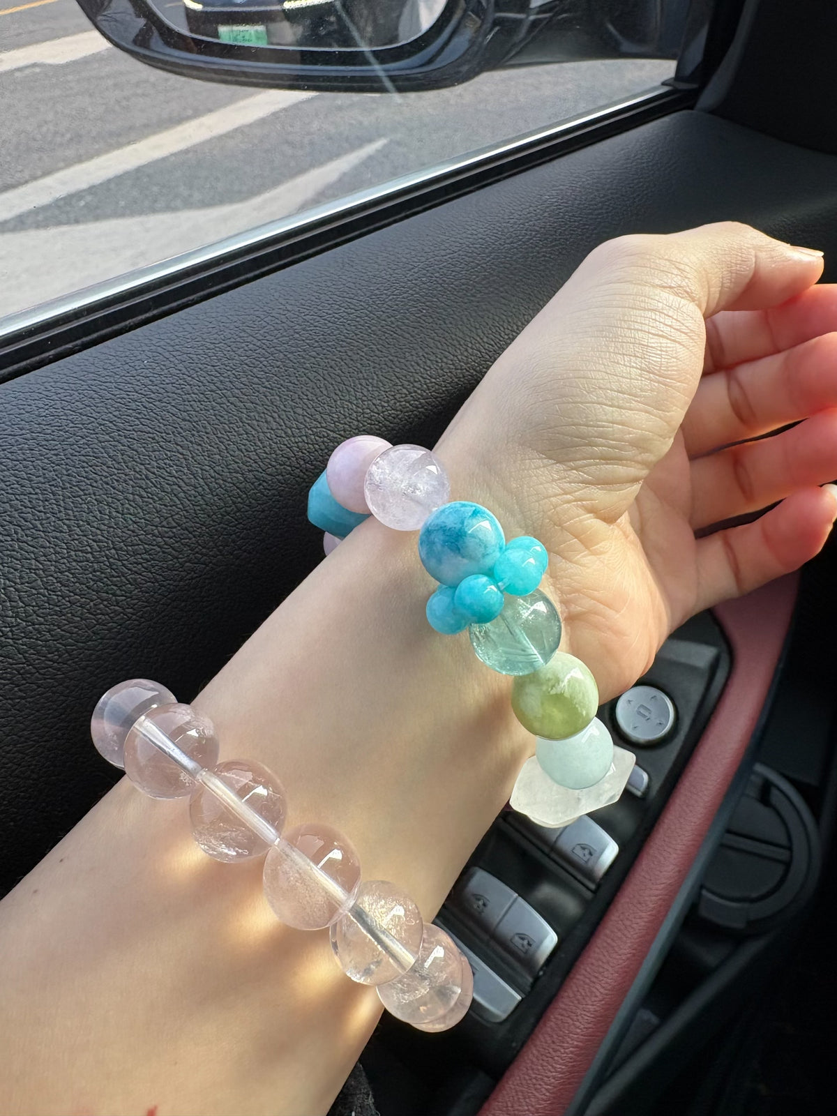 Rainbow Gemstone Crystal Bracelet 11-13mm