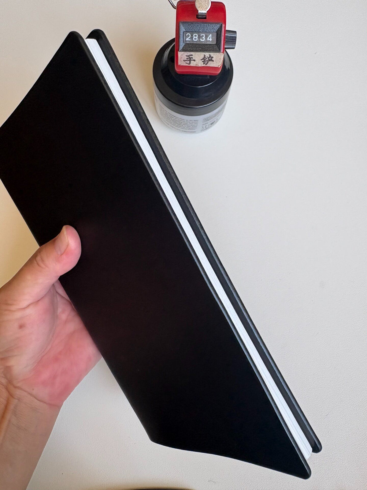 Black A5S-15 Ring Binder Buttero Leather