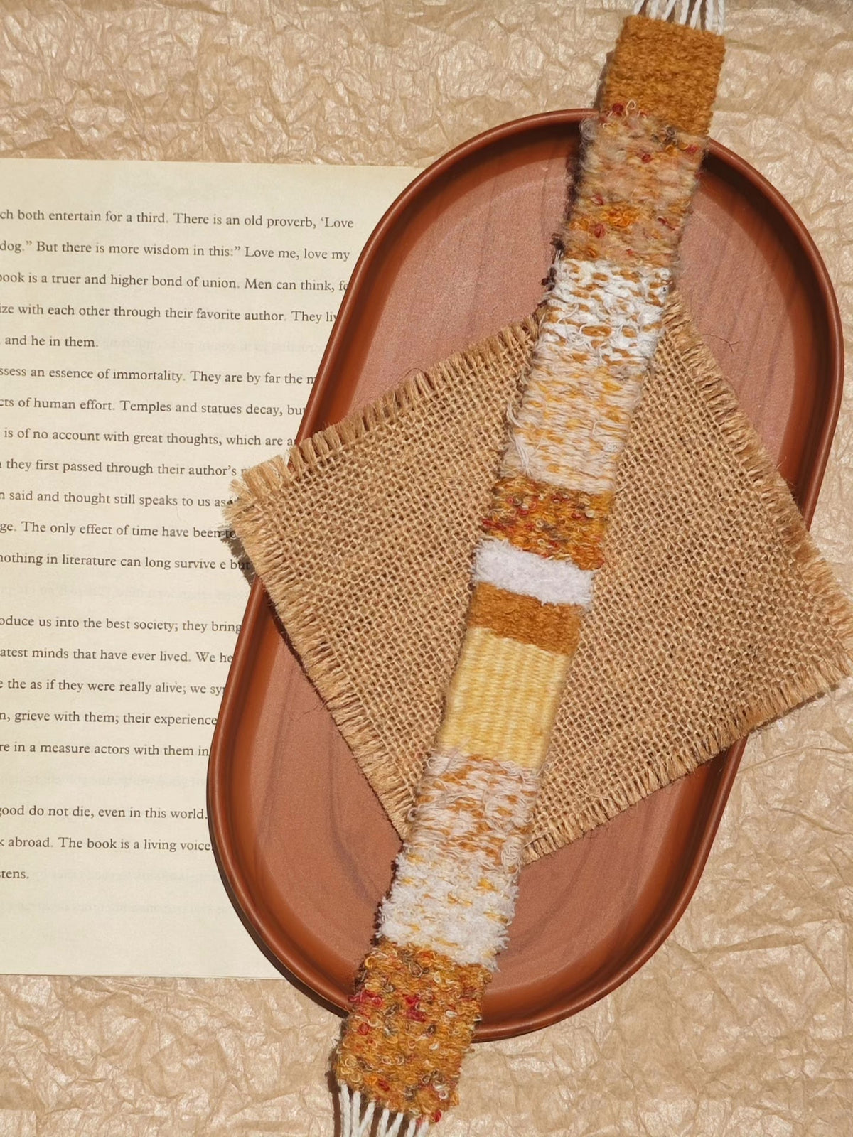 Handwoven Wool Phone Lanyard Strap