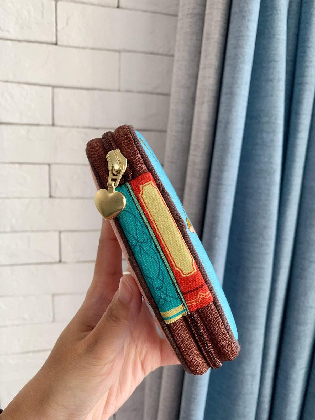 Zippered Pouch with Multi-Compartment Interior
