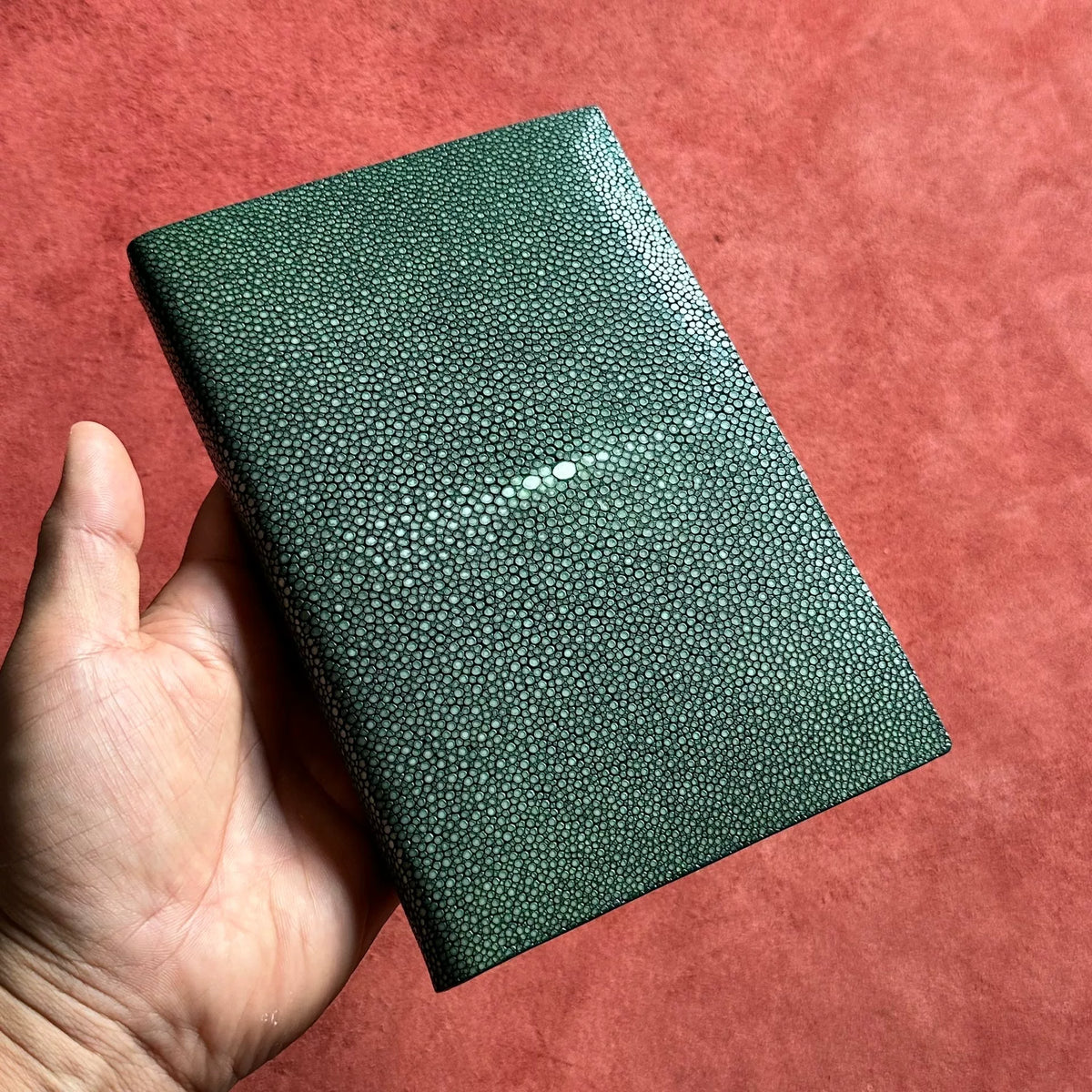 A6 エイレザー・ノートカバー フォレストグリーン