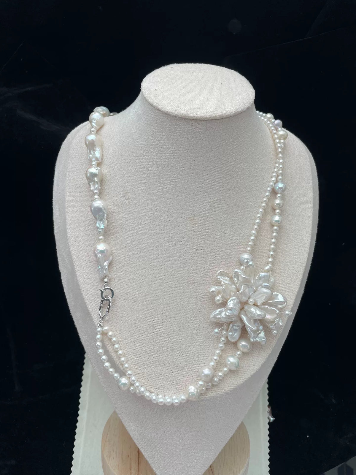 Natural Freshwater Baroque Pearl Necklace Set