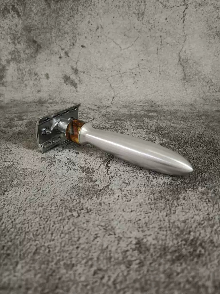 Handcrafted Aluminum Safety Razor Handle