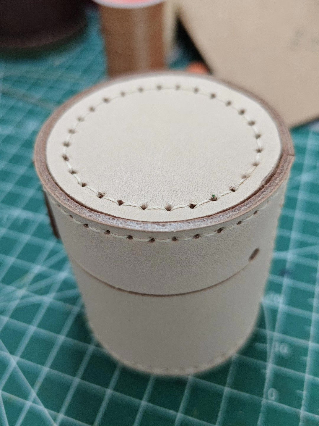 Handcrafted Leather Storage Box for Jewelry