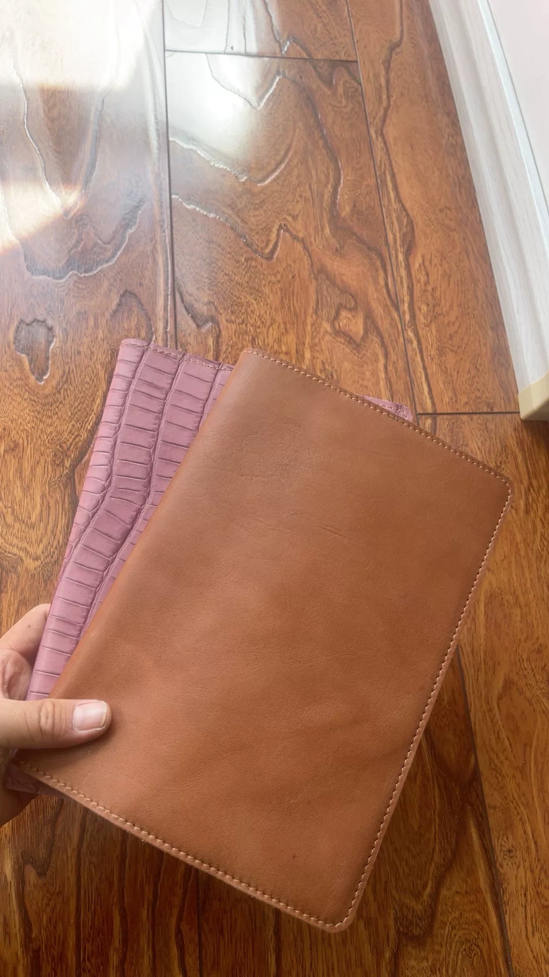 Carnet B5 en cuir naturel 256 pages