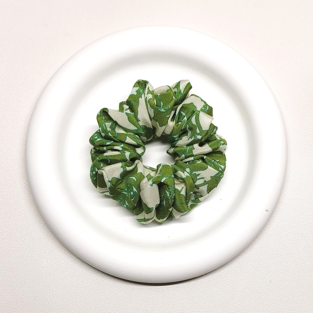 Pure Silk Mint Green Scrunchie