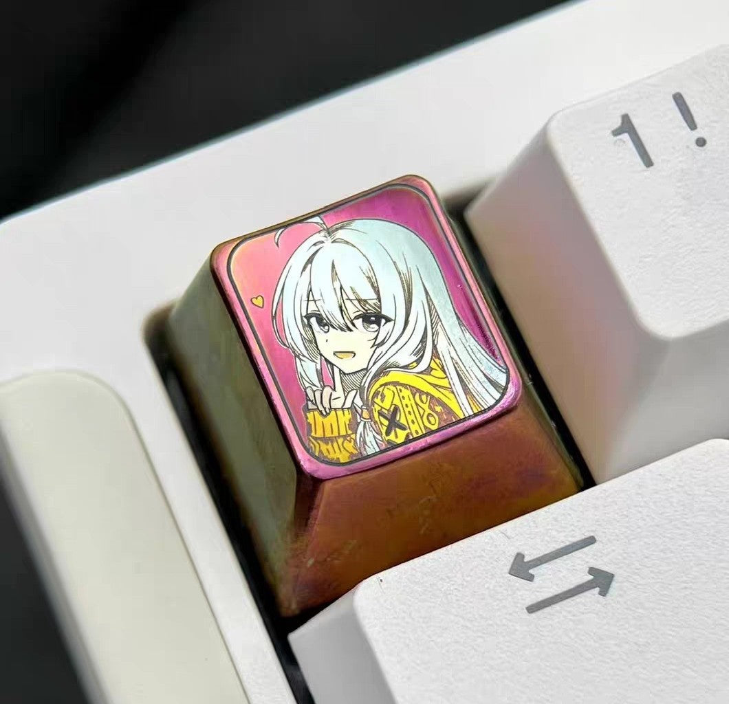 Elaina 1u Titanium Alloy Anime Keycap