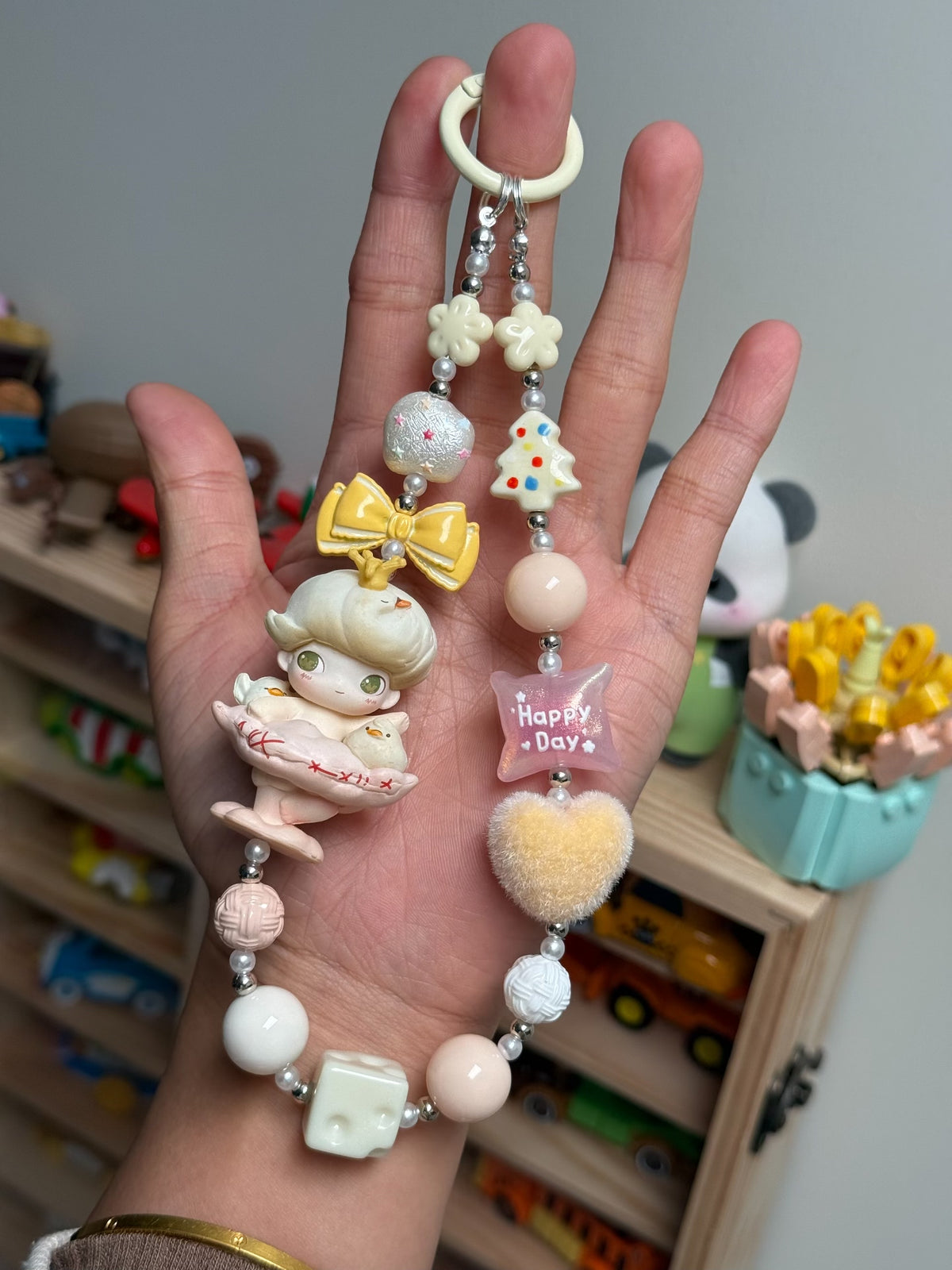 Dimoo Cloud Dance Figure Phone Strap Charm