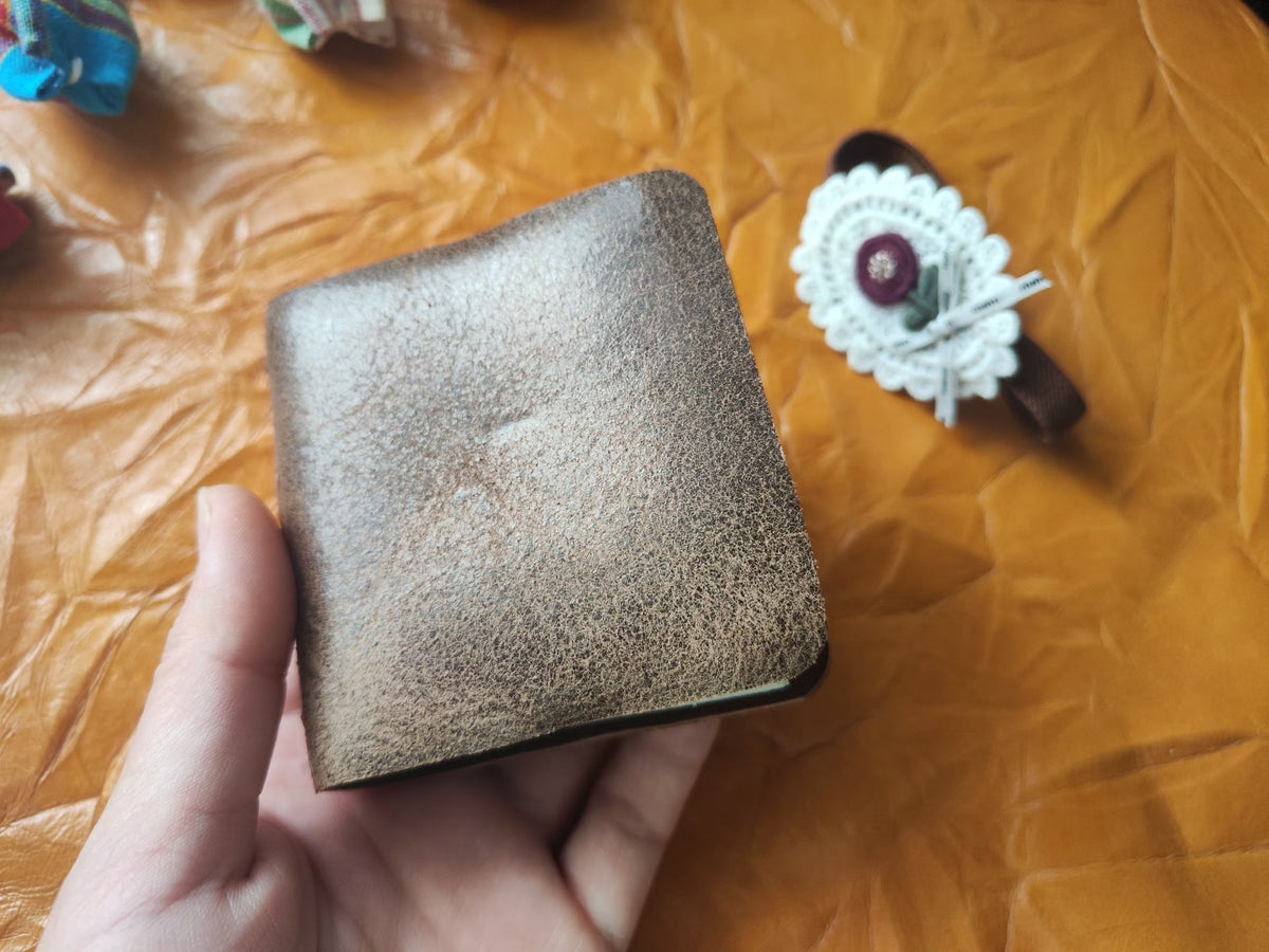 Handmade Leather Journal with Kraft Paper Pages