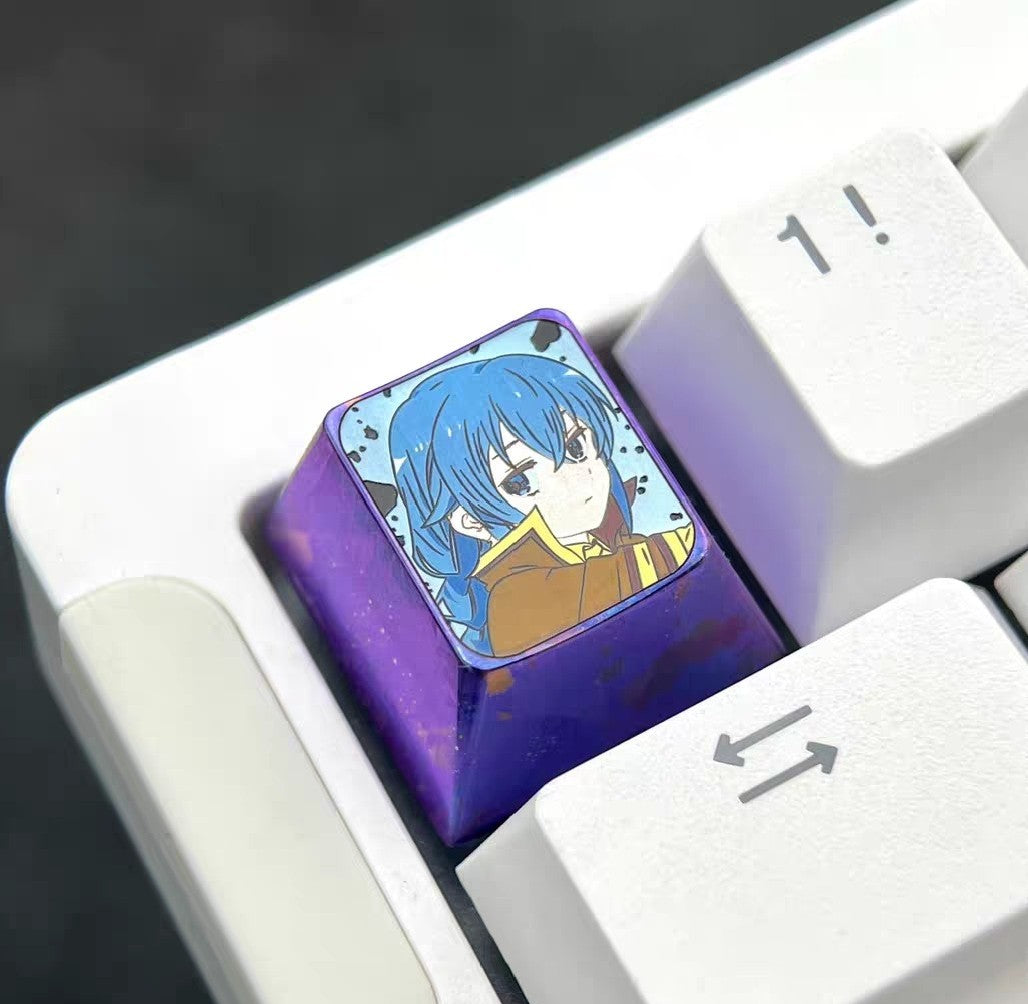 Titanium Alloy Roxy Keycap with Colorful Finish