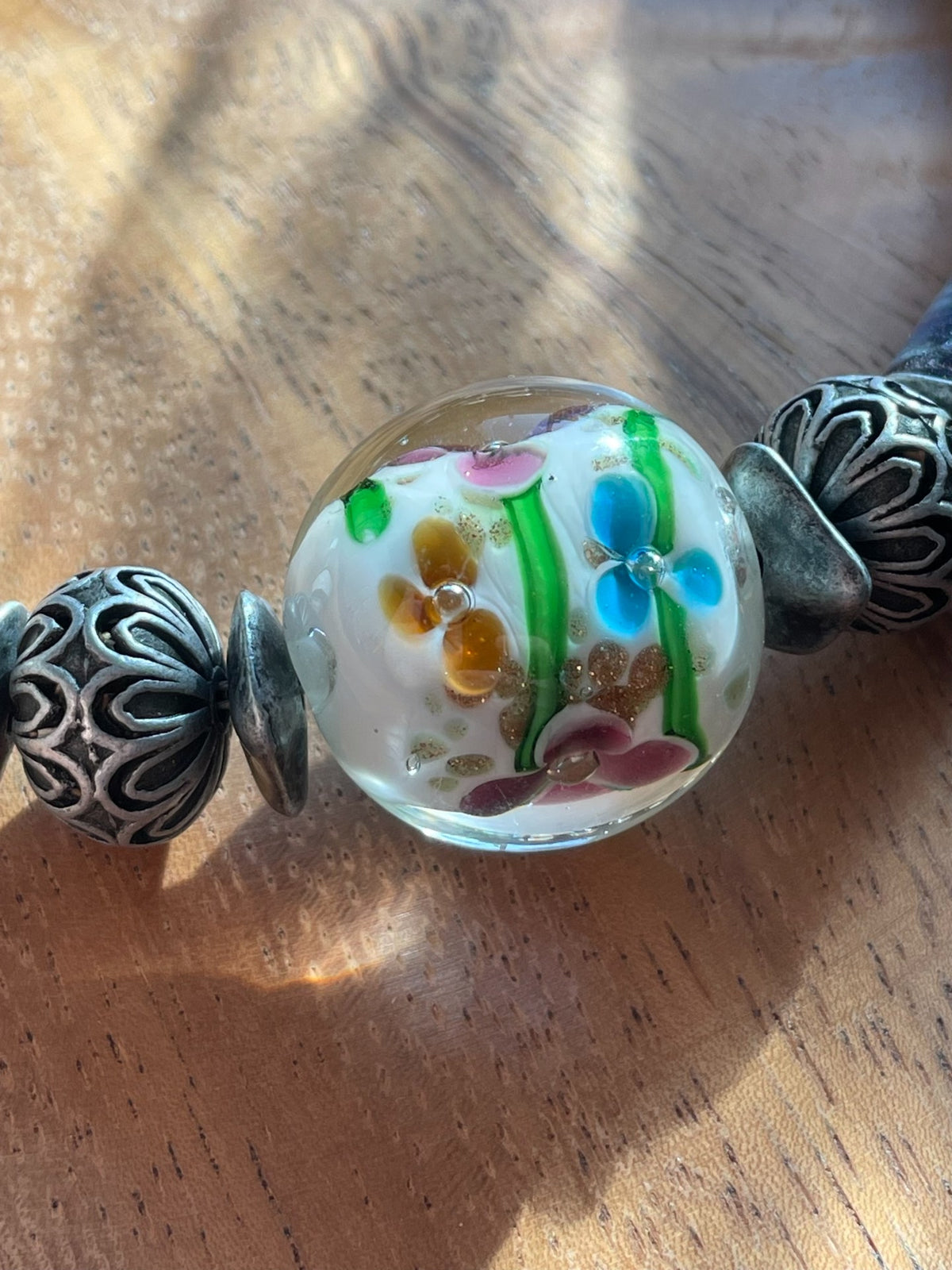 Collana artigianale in vetro in stile giapponese