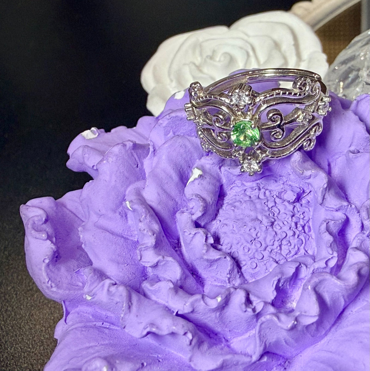 Tsarmor Filigran-Ring, offen, aus Sterlingsilber