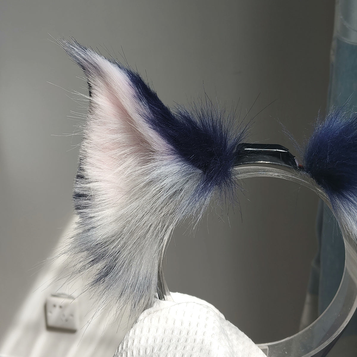 Motorized Puppeteer Cosplay Ears Faux Fur Headband