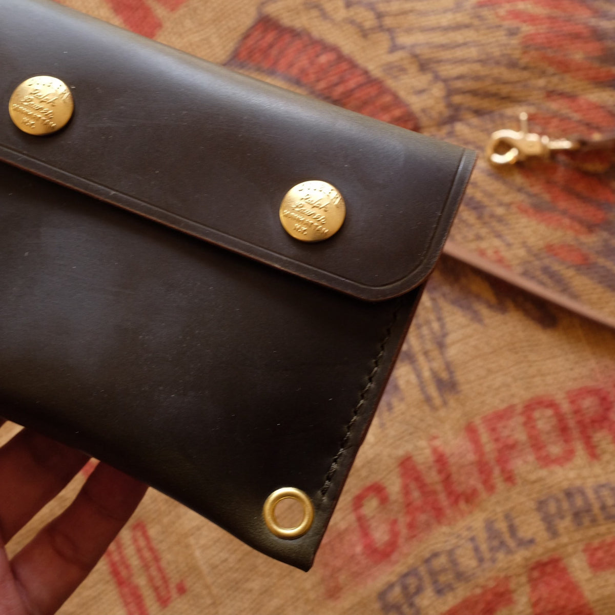 Green Leather Wallet