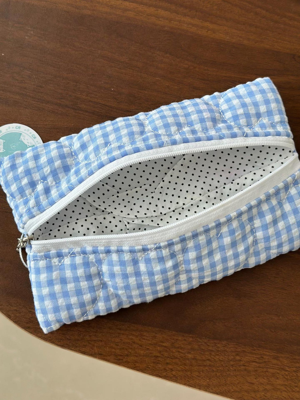 Handmade Gingham Pencil Case